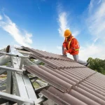 Residential Roofing-Commercial roofing installation working worker