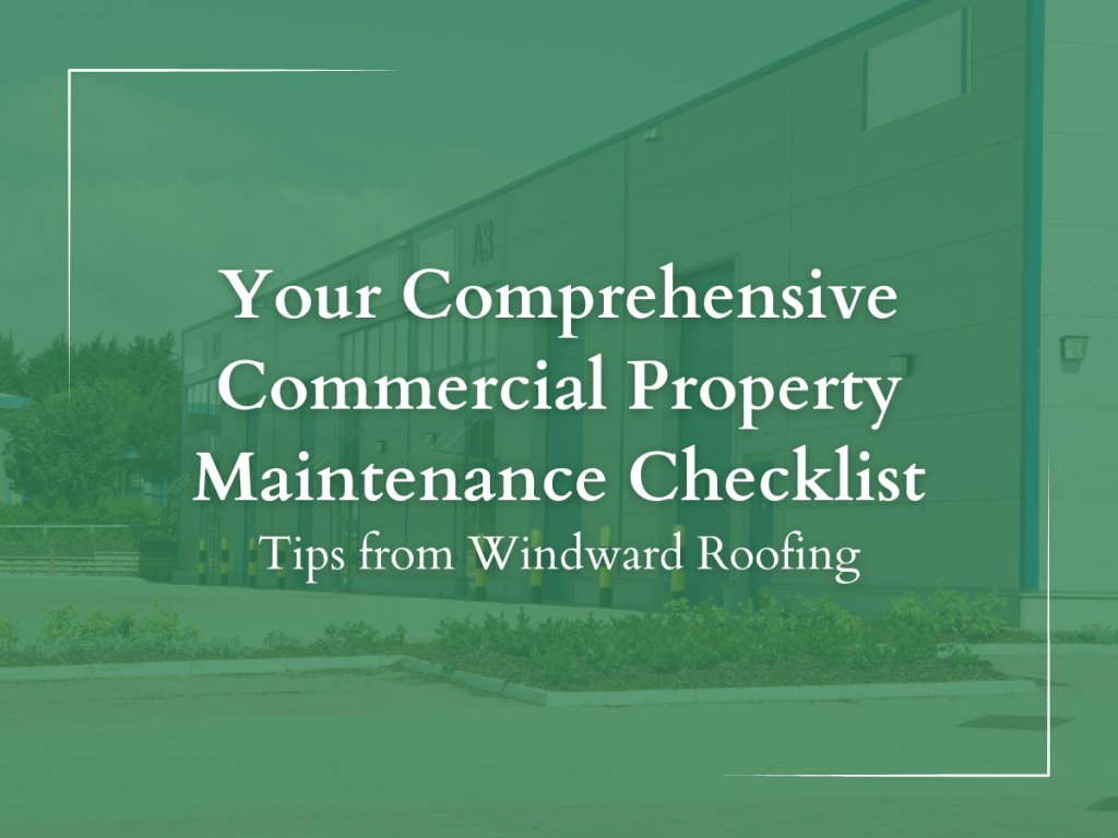 Commercial property maintenance checklist